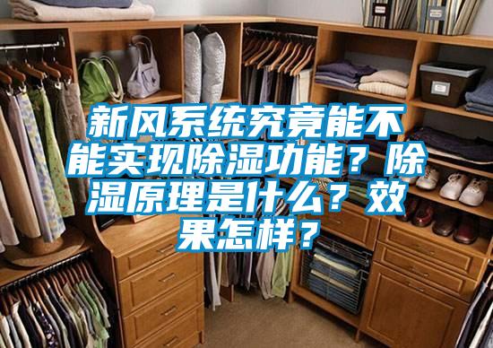 新風(fēng)系統(tǒng)究竟能不能實現(xiàn)除濕功能？除濕原理是什么？效果怎樣？