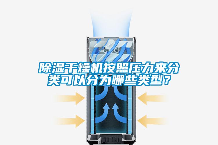 除濕干燥機按照壓力來分類可以分為哪些類型?