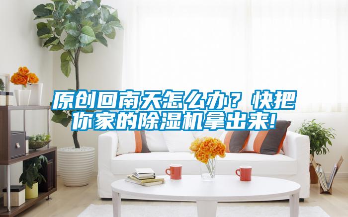 原創回南天怎么辦？快把你家的除濕機拿出來!