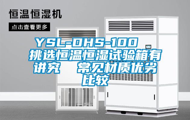 YSL-DHS-100  挑選恒溫恒濕試驗箱有講究  常見材質優劣比較