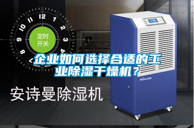 企業如何選擇合適的工業除濕干燥機？