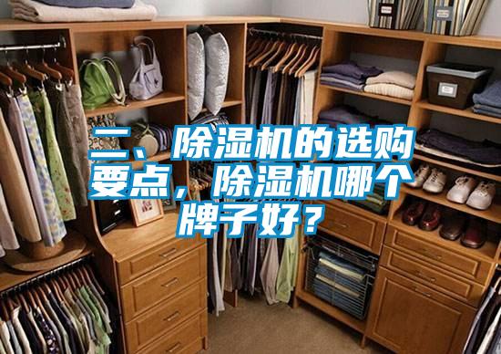 二、除濕機的選購要點，除濕機哪個牌子好？