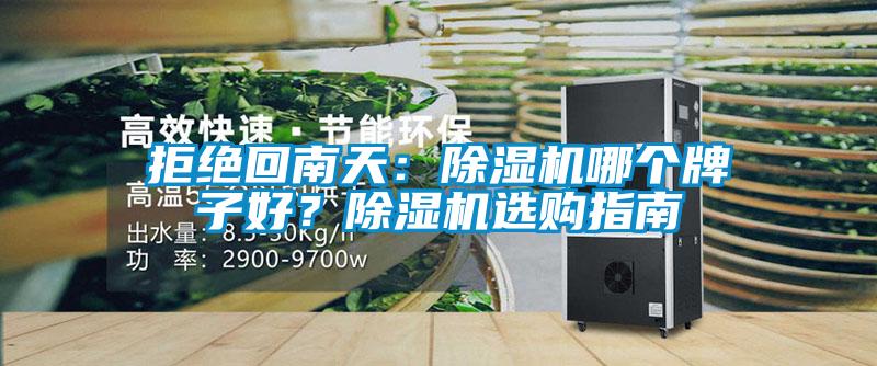 拒絕回南天:除濕機哪個牌子好?除濕機選購指南