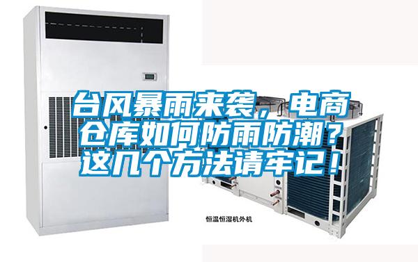 臺風暴雨來襲，電商倉庫如何防雨防潮？這幾個方法請牢記！