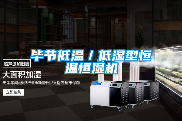 畢節(jié)低溫/低濕型恒溫恒濕機(jī)
