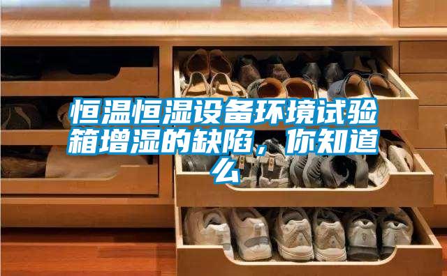 恒溫恒濕設備環境試驗箱增濕的缺陷,你知道么