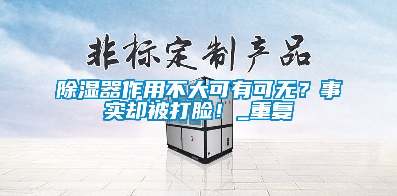 除濕器作用不大可有可無？事實卻被打臉！_重復(fù)