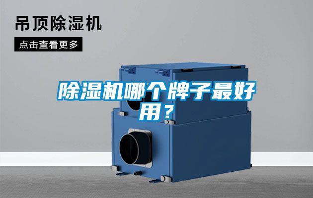 除濕機哪個牌子最好用？