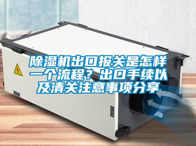 除濕機(jī)出口報(bào)關(guān)是怎樣一個(gè)流程?出口手續(xù)以及清關(guān)注意事項(xiàng)分享