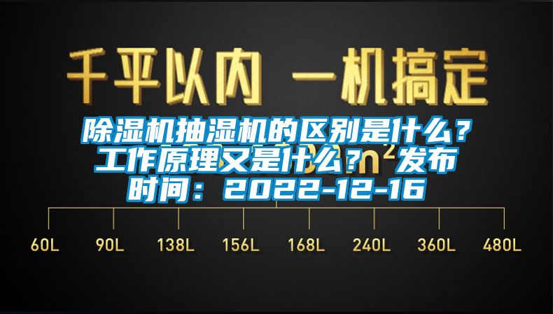 除濕機抽濕機的區別是什么?工作原理又是什么? 發布時間:2022-12-16